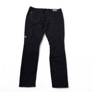 sə'renādē Black Distressed Ripped Slim Fit Jeans Mens 42‎ x 33 Denim